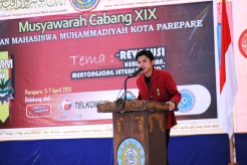 Sambutan Immawan Muhammad Ramdhan (Ketua Umum) dalam acara Pembukaan
